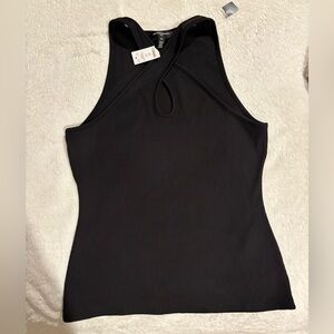 WHBM Black Sleeveless Women's Top